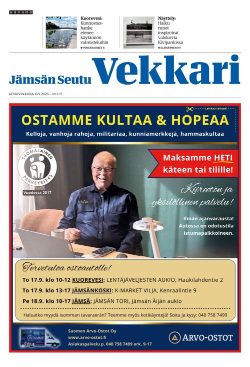 Jämsän Seutu ja Vekkari 16.9.2026