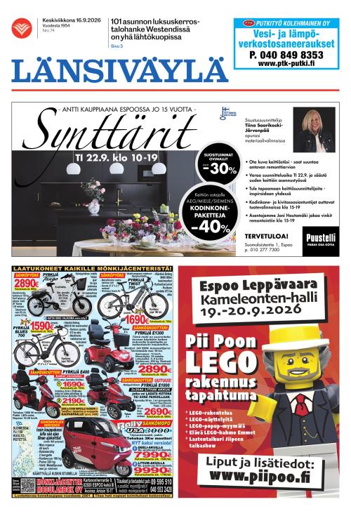 Länsiväylä 16.9.2026