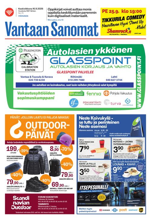 Vantaan Sanomat (Itä) 16.9.2026