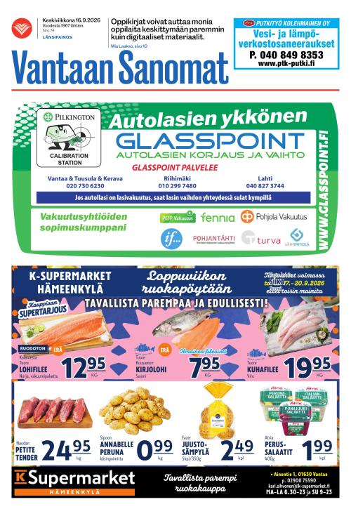Vantaan Sanomat (Länsi) 16.9.2026