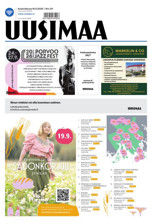 Uusimaa 16.9.2026