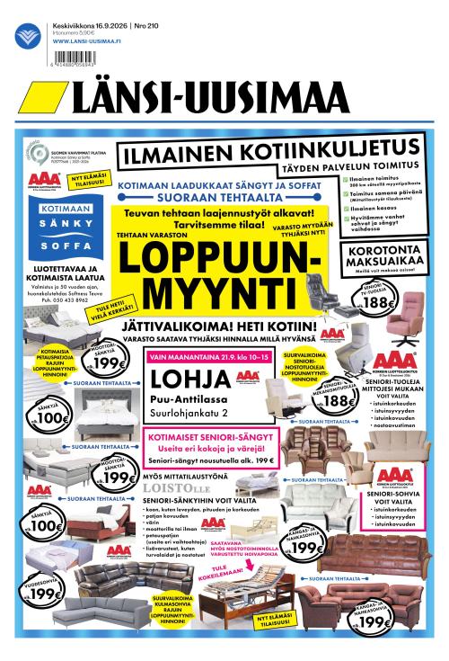 Länsi-Uusimaa 16.9.2026