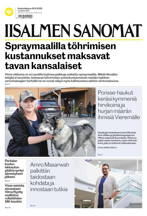 Iisalmen Sanomat 16.9.2026