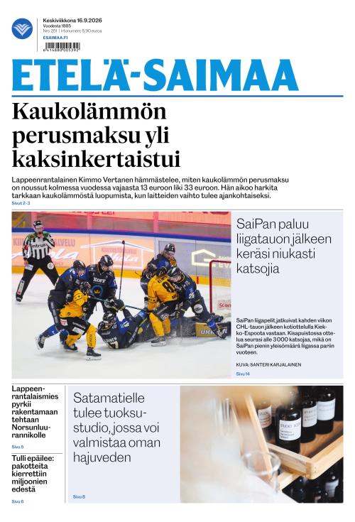 Etelä-Saimaa 16.9.2026