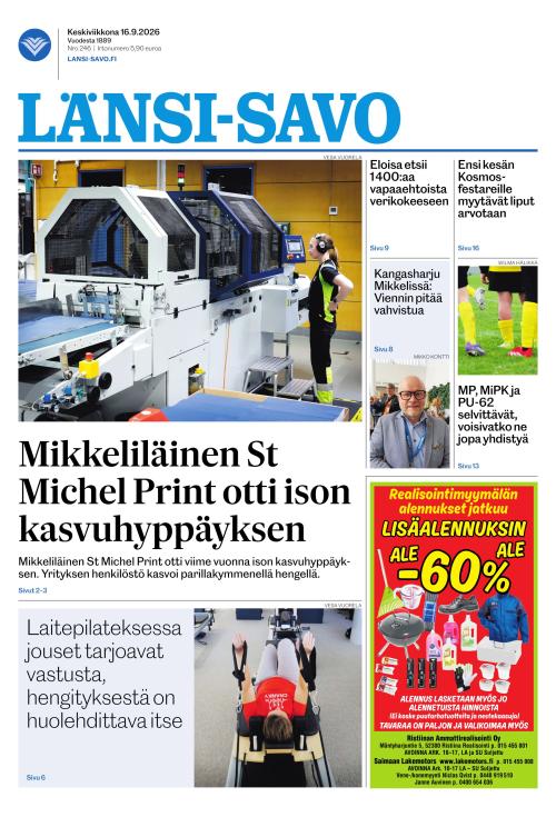 Länsi-Savo 16.9.2026