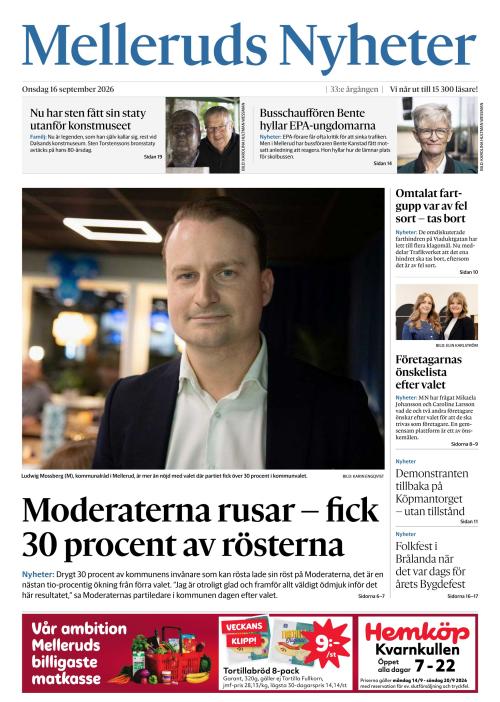 Melleruds nyheter 16.9.2026