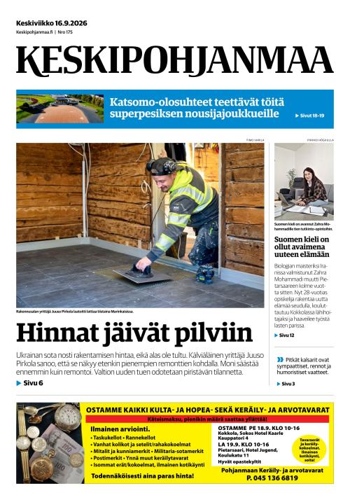 Keskipohjanmaa 16.9.2026