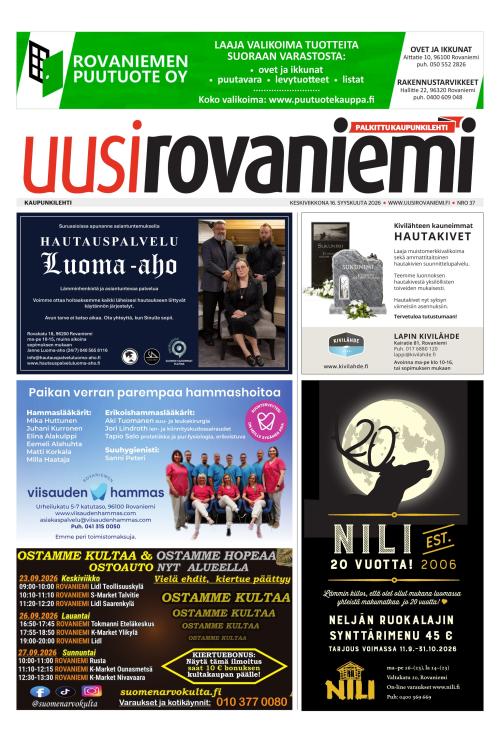 Uusi Rovaniemi 16.9.2026