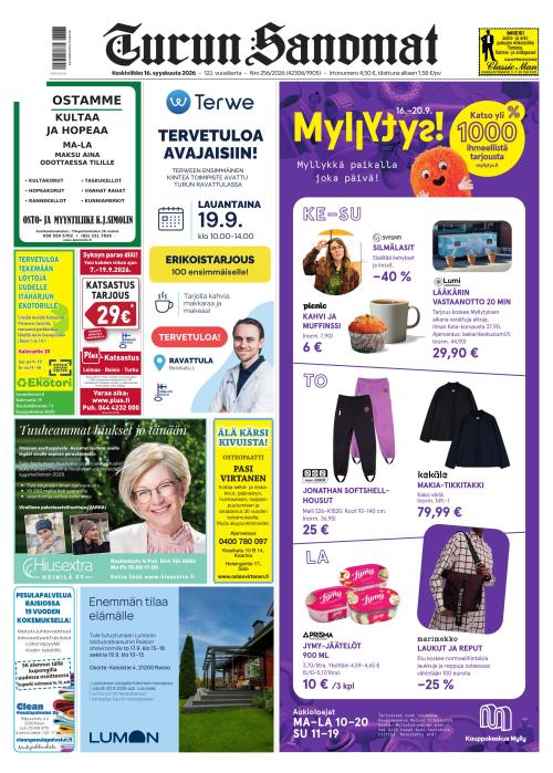 Turun Sanomat 16.9.2026