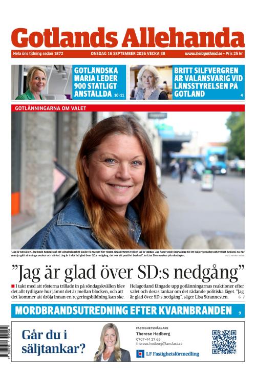 Gotlands Allehanda 16.9.2026