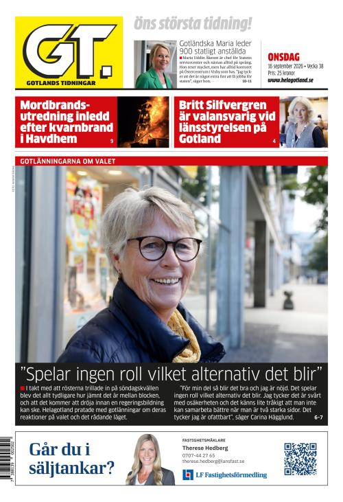 Gotlands Tidningar 16.9.2026