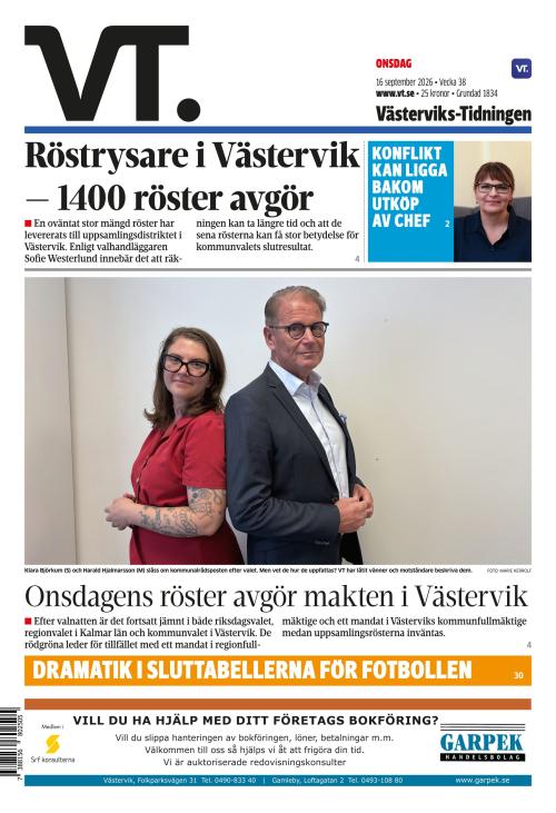 Västerviks-Tidningen 16.9.2026