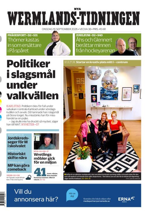 Nya Wermlands-Tidningen 16.9.2026