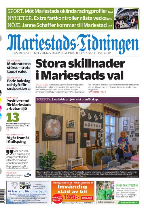 Mariestads-Tidningen 16.9.2026