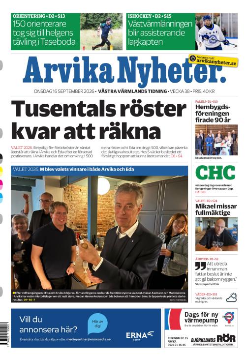 Arvika Nyheter 16.9.2026