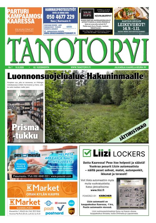 Tanotorvi-lehti 07/2026
