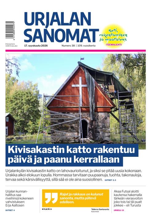 Urjalan Sanomat 17.9.2026