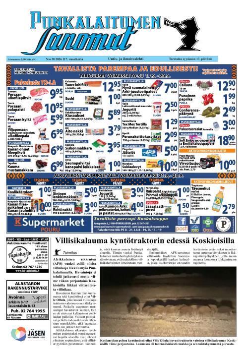 Punkalaitumen Sanomat 17.9.2026