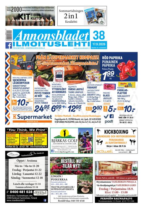 Annonsbladet 17.9.2026