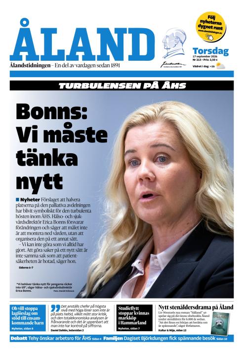 Ålandstidningen 17.9.2026