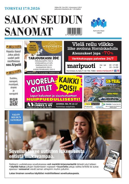 Salon Seudun Sanomat 17.9.2026
