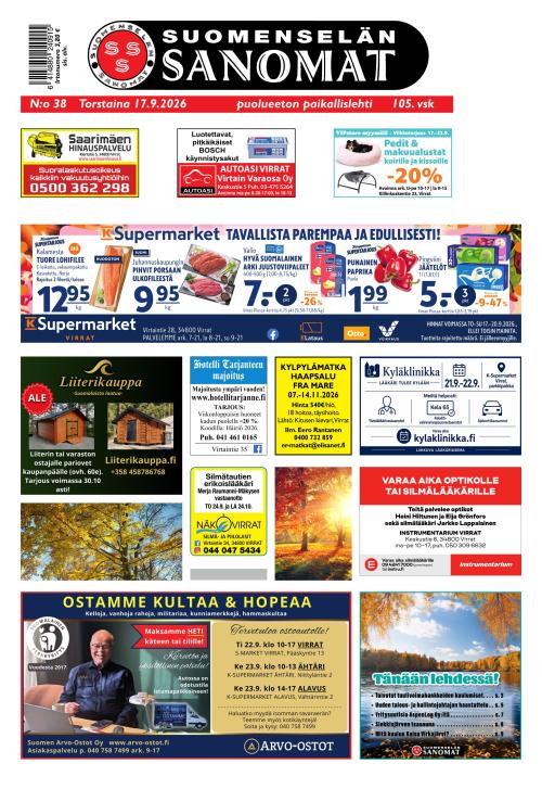 Suomenselän Sanomat 17.9.2026