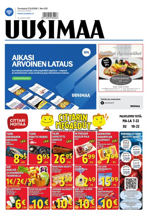 Uusimaa 17.9.2026