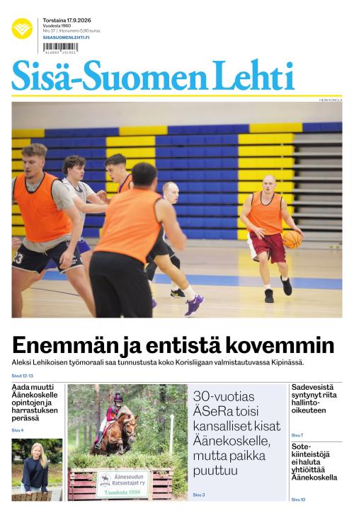 Sisä-Suomen Lehti 17.9.2026