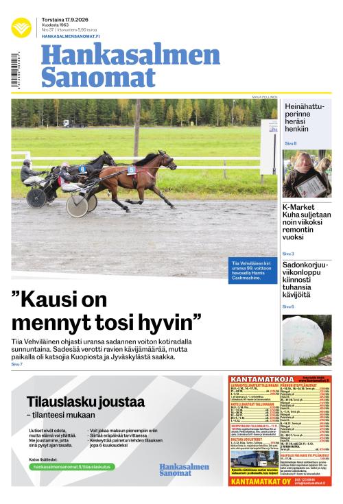 Hankasalmen Sanomat 17.9.2026