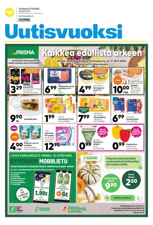 Uutisvuoksi 17.9.2026