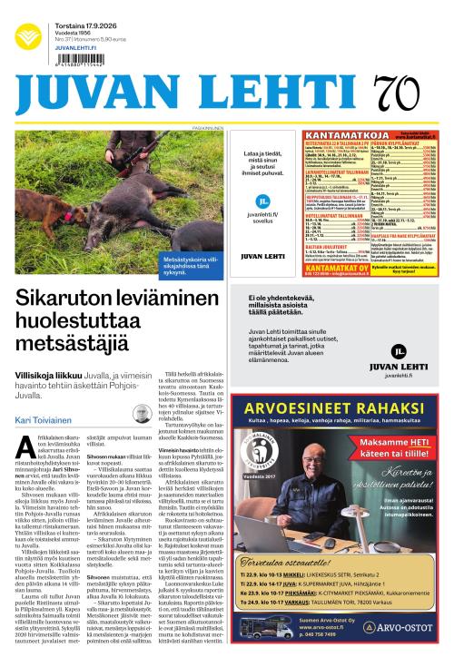 Juvan lehti 17.9.2026