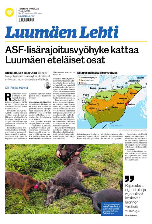 Luumäen Lehti 17.9.2026