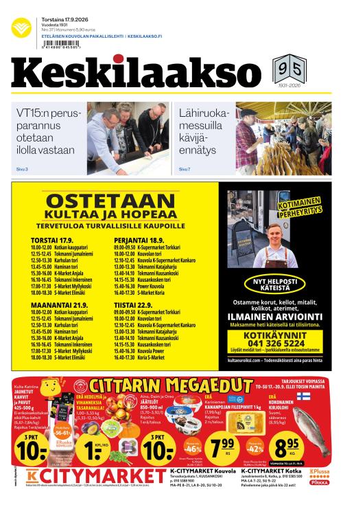 Keskilaakso 17.9.2026