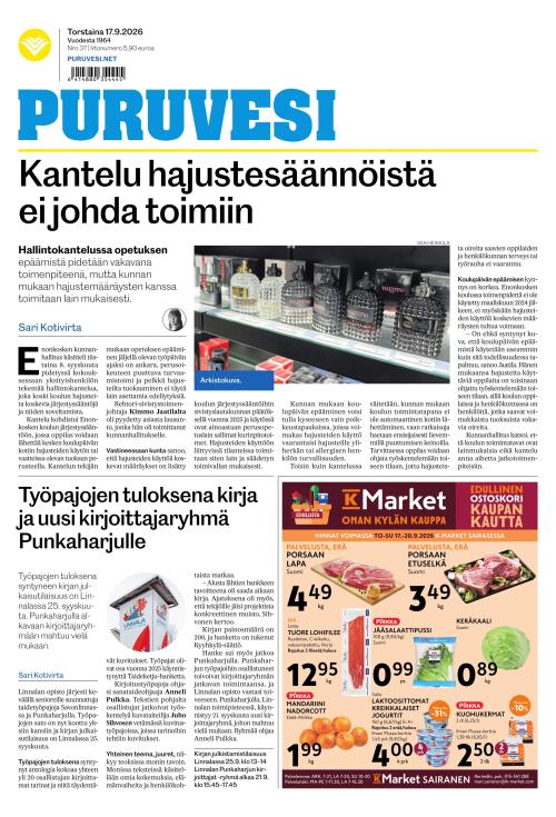 Puruvesi-lehti 17.9.2026