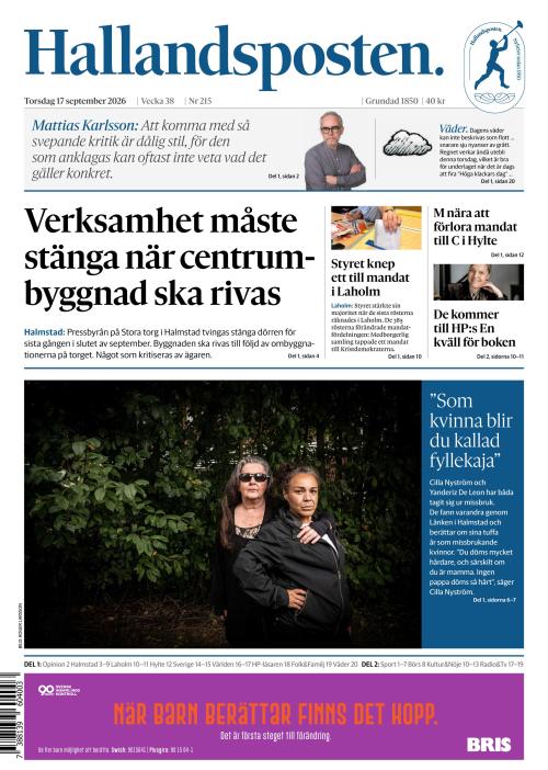 Hallandsposten 17.9.2026