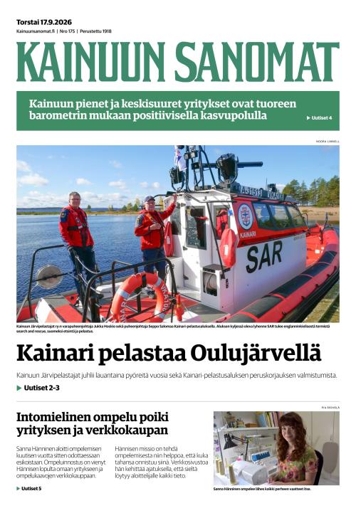 Kainuun Sanomat 17.9.2026