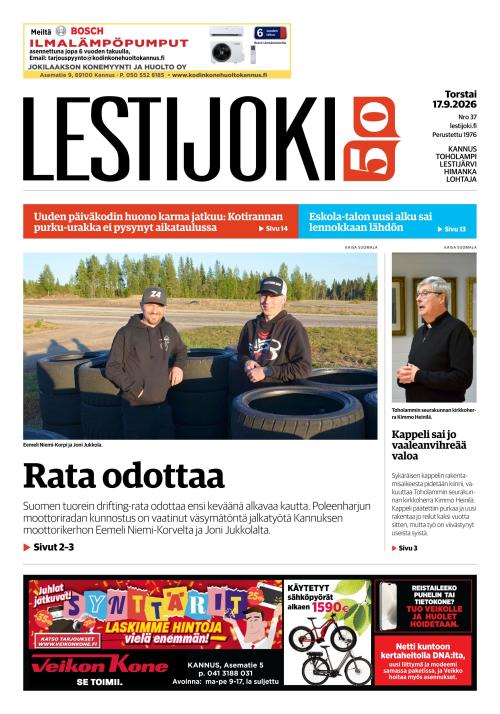 Lestijoki-lehti 17.9.2026