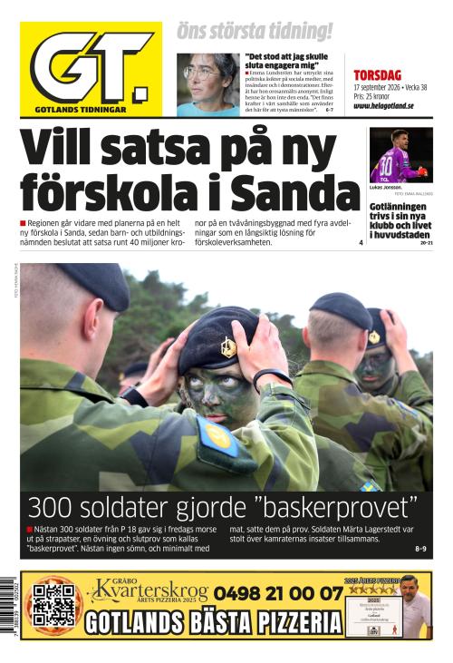Gotlands Tidningar 17.9.2026