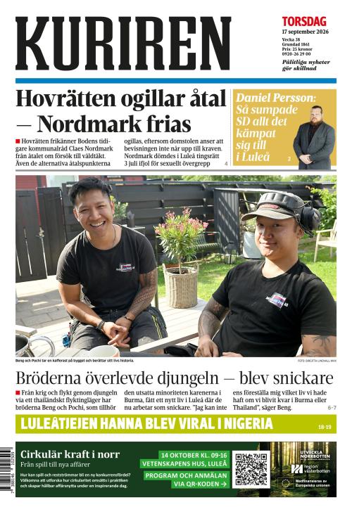 Norrbottens-kuriren 17.9.2026