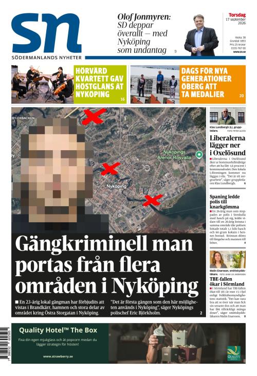 Södermanlands Nyheter 17.9.2026