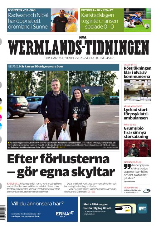 Nya Wermlands-Tidningen 17.9.2026