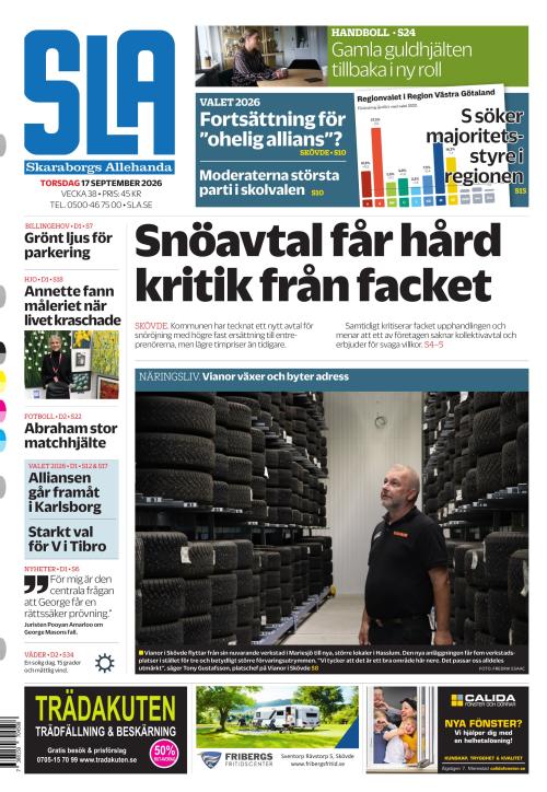 Skaraborgs Allehanda 17.9.2026