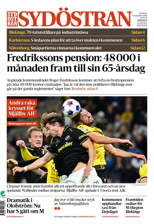 Sydöstran 17.9.2026