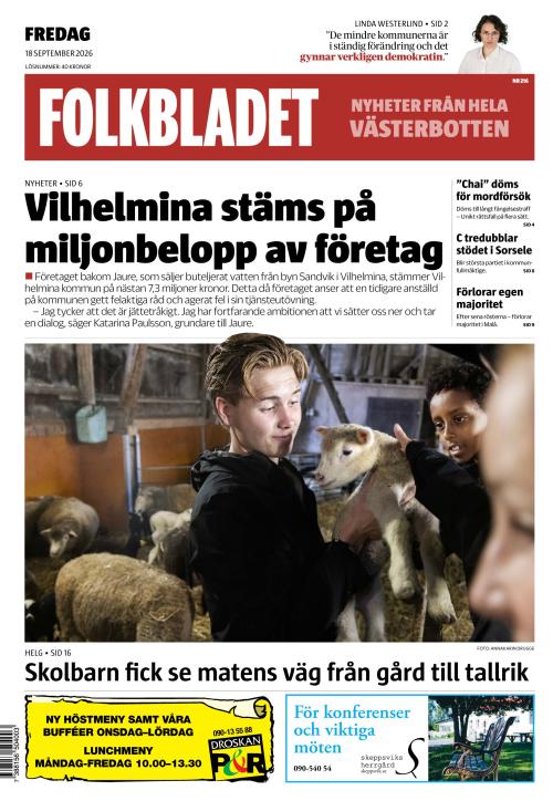 Folkbladet (Västerbotten) 18.9.2026