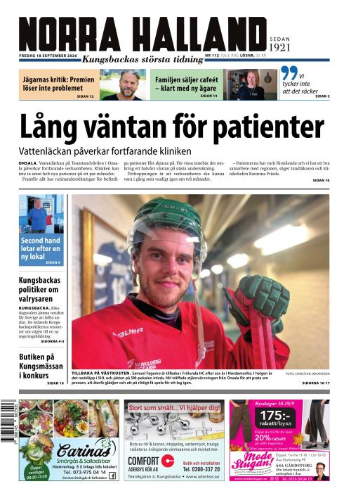 Norra Halland 18.9.2026