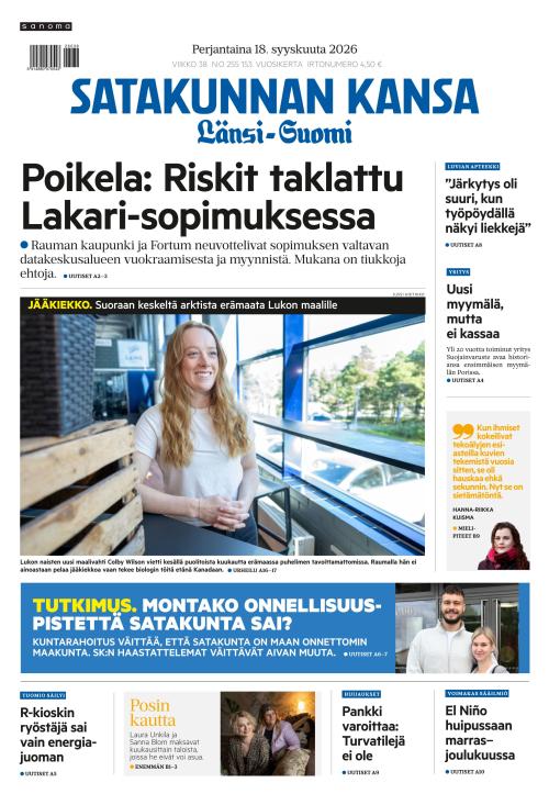 Satakunnan Kansa Länsi-Suomi 18.9.2026