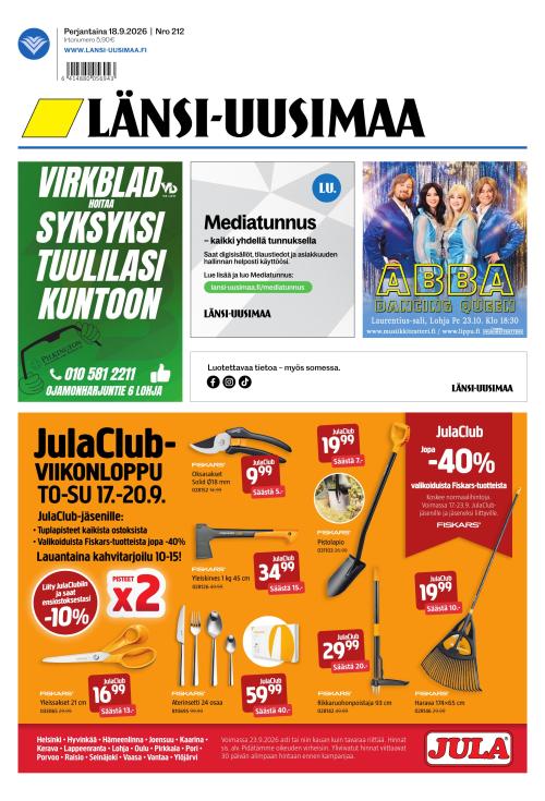 Länsi-Uusimaa 18.9.2026