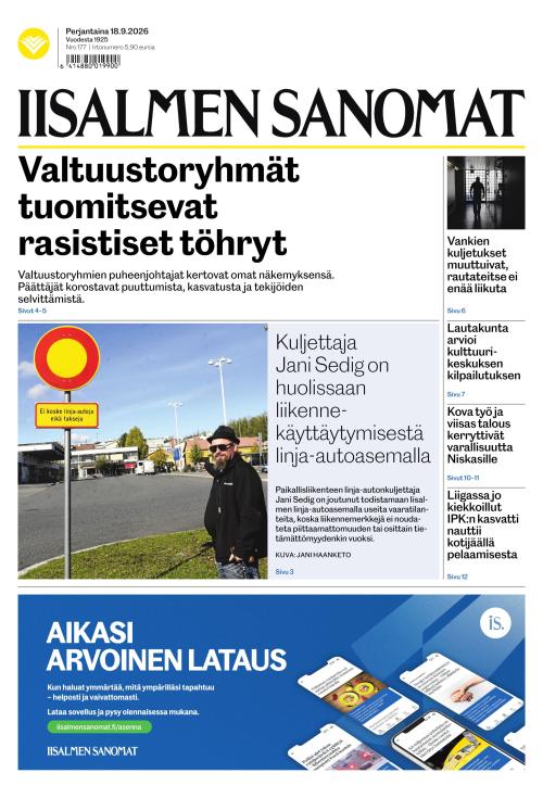 Iisalmen Sanomat 18.9.2026