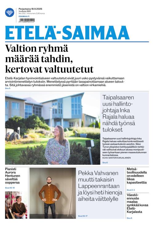 Etelä-Saimaa 18.9.2026