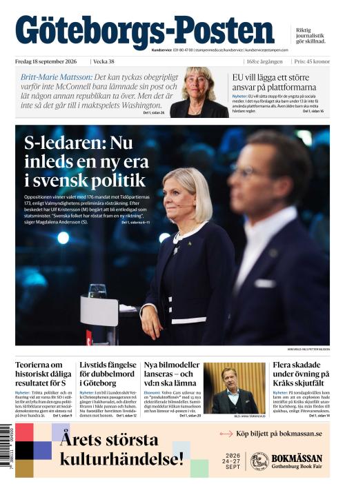 Göteborgs-Posten 18.9.2026